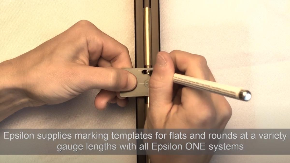 Marking Specimens for Testing with Epsilon ONE