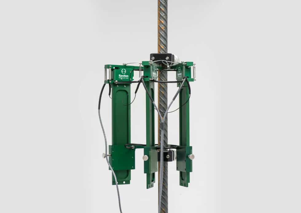 Rebar Coupler / Rebar Splice Extensometer Provides Repeatable