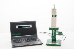 high_resolution_digital_extensometer_calibrator-Model_3590VHR_with_laptop_and_software