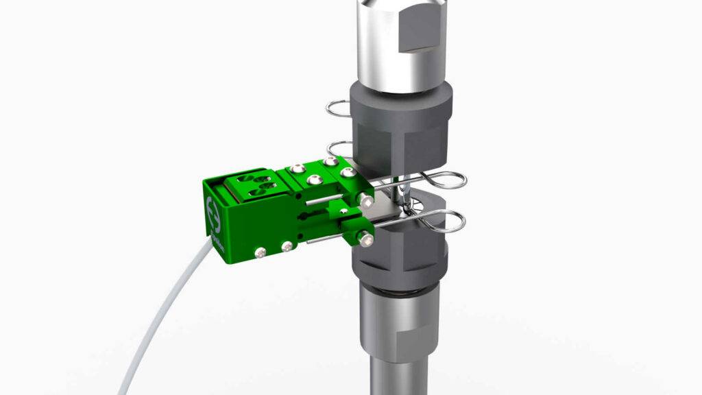 short extensometer for collet grips