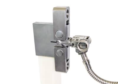 3-high_temp_COD_gage-model_7641_Gen3_with_CT_load_line_specimen_and_clevis_grips